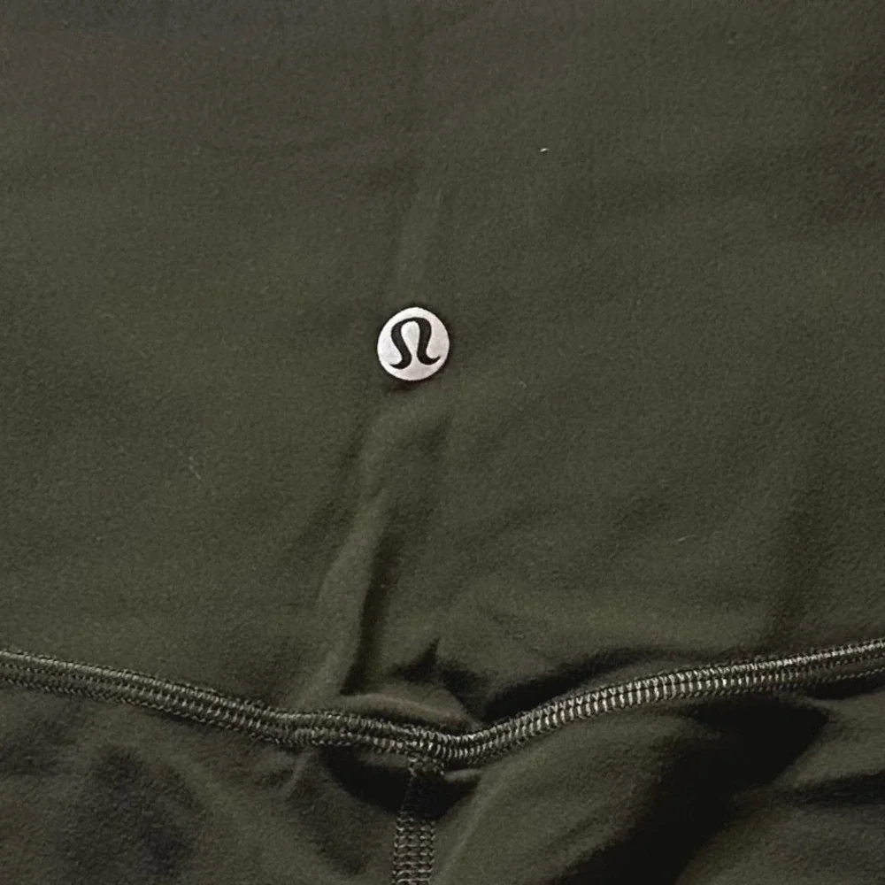Dark Olive Lululemon Align High-Rise Crop 21